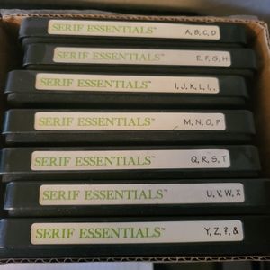 Sizzix Bigz /Stampin' up! Serif Essentials dies